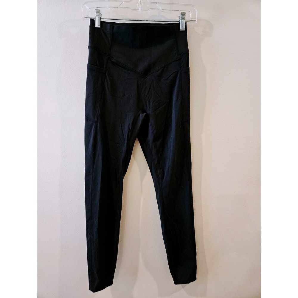 Halara Black High Waisted Scrunch Butt Leggings with Pockets Size Small